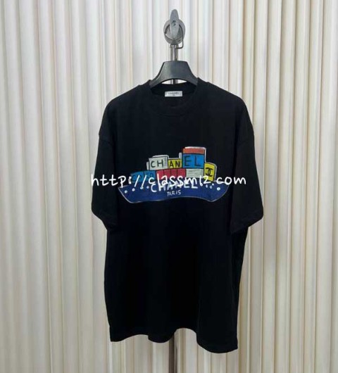 샤넬 25 한정판 반팔 티셔츠 A11748