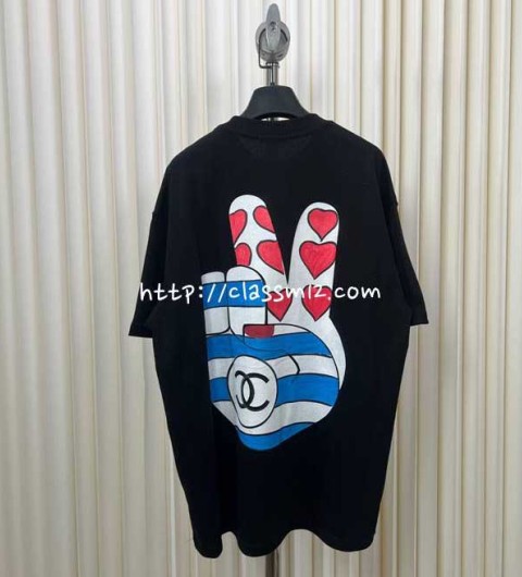 샤넬 25 한정판 반팔 티셔츠 A11750