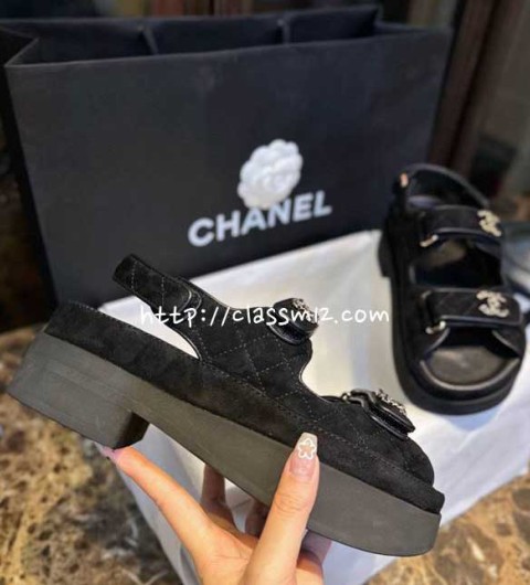 [정품직조원단]샤넬 25 한정판 여성 샌들 B4259