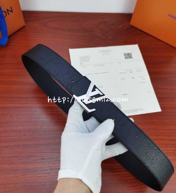 루이비통 25 한정판 4.0cm Mosaic 소가죽 카프스킨 벨트 F922