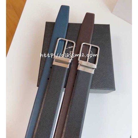 프라다 25 한정판 3.5cm 양면 벨트 F928