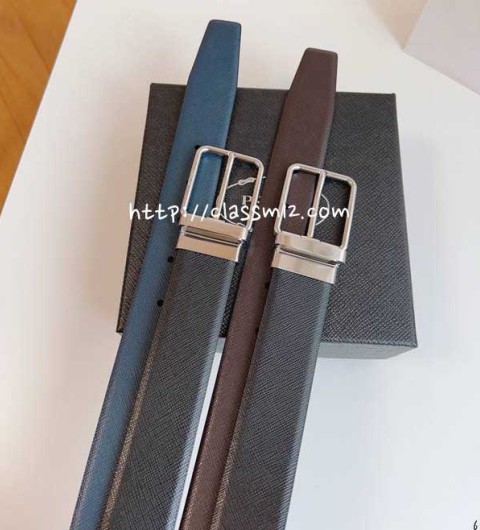 프라다 25 한정판 3.5cm 양면 벨트 F928