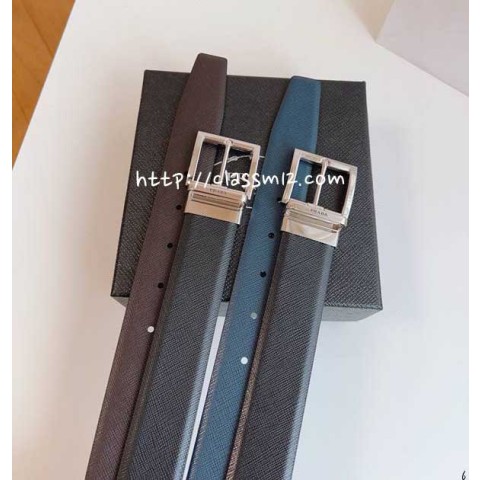 프라다 25 한정판 3.5cm 양면 벨트 F929