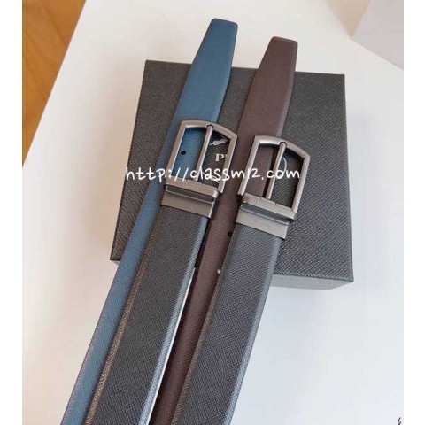 프라다 25 한정판 3.5cm 양면 벨트 F930