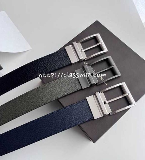 보테가베네타 25 한정판 3.5cm 소가죽 카프스킨 벨트 F941