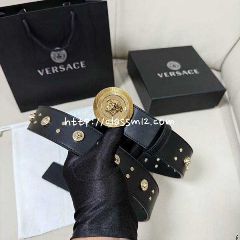 베르사체 25 한정판 4.0cm Medusa 벨트 F972