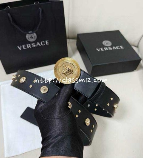 베르사체 25 한정판 4.0cm Medusa 벨트 F972