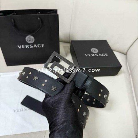 베르사체 25 한정판 4.0cm Medusa 벨트 F976