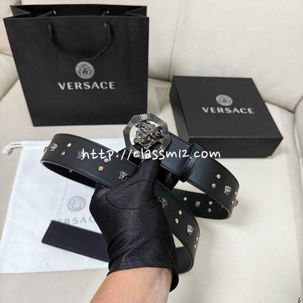 베르사체 25 한정판 4.0cm Medusa 벨트 F977