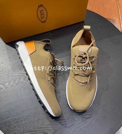 TODS 25 한정판 소가죽 카프스킨 운동화 B4330