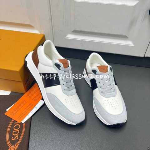 TODS 25 한정판 소가죽 카프스킨 운동화 B4335