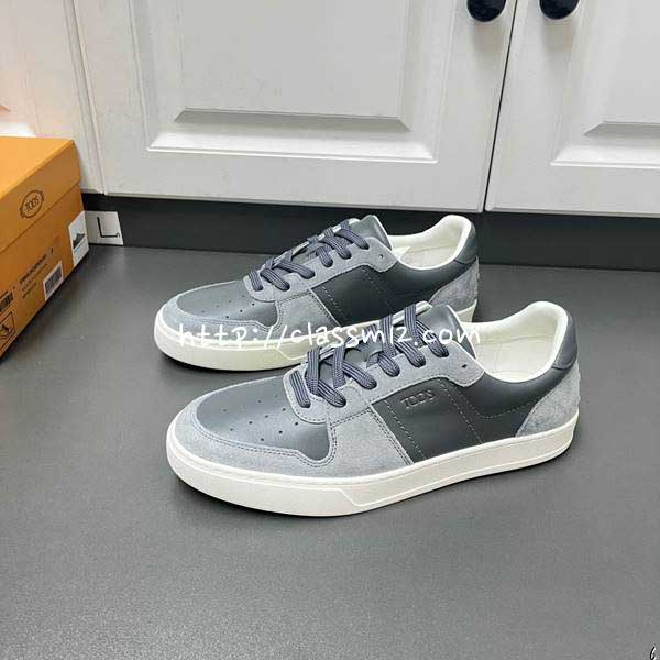 TODS 25 한정판 소가죽 카프스킨 운동화 B4339