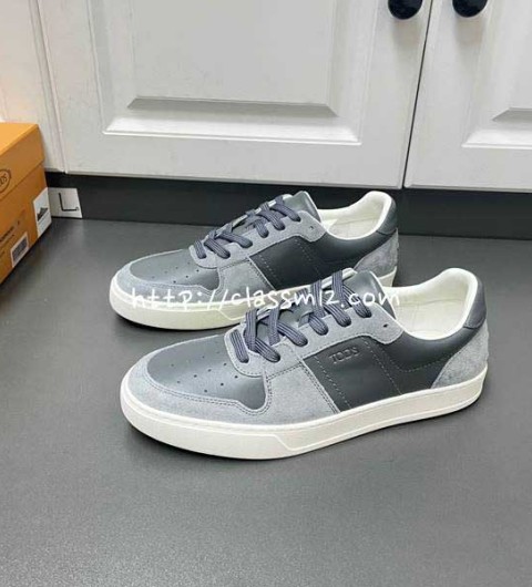 TODS 25 한정판 소가죽 카프스킨 운동화 B4339