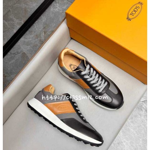 TODS 25 한정판 소가죽 카프스킨 운동화 B4350