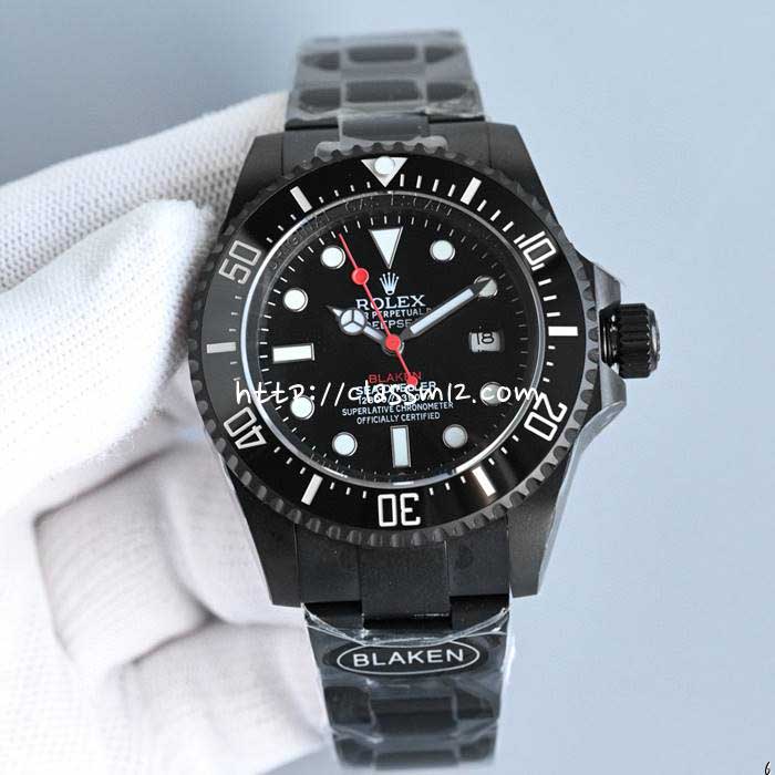 롤렉스 25 한정판 44mm 서브마리너 오토매틱 시계 W177