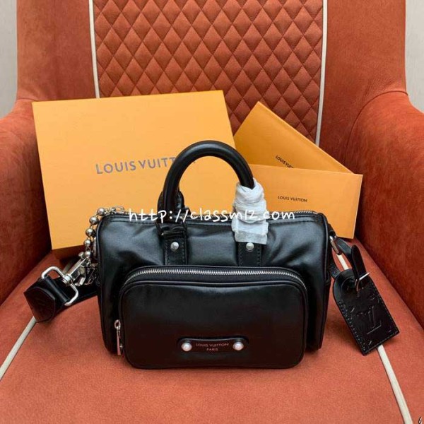 [정품직조원단] 루이비통 25 한정판 keepall cargo25 M13988 소가죽 카프스킨 크로스백 가방 C5077