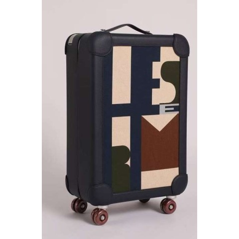에르메스 25 한정판  R.M.S Cabin Suitcase 프린팅 기내용 캐리어 여행가방 I325