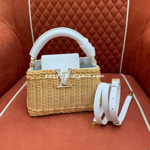[정품직조원단] 루이비통 25 한정판 capucines mini M26004 크로스백 가방 C5094