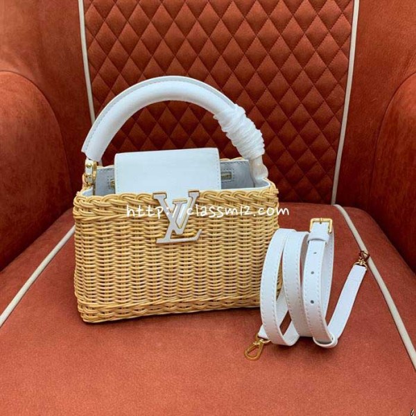 [정품직조원단] 루이비통 25 한정판 capucines mini M26004 크로스백 가방 C5094