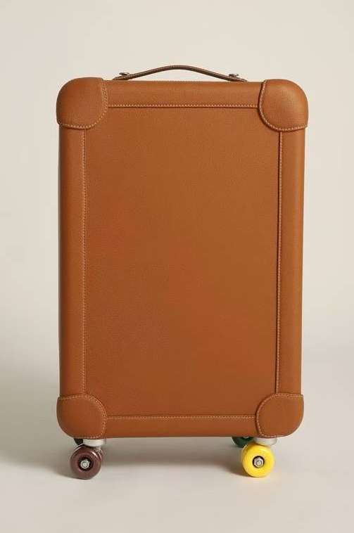 에르메스 25 한정판 R.M.S Cabin Suitcase 카멜 브라운컬러 기내용 기내용 캐리어 여행가방 I328