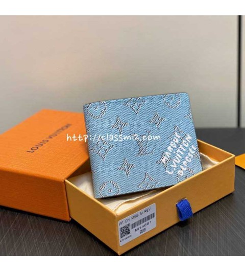 루이비통 25 한정판 M14691 MULTIPLE 반지갑 E786