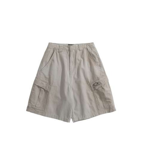 발렌시아가 25 한정판 로고 자수 카고 쇼츠 A11903