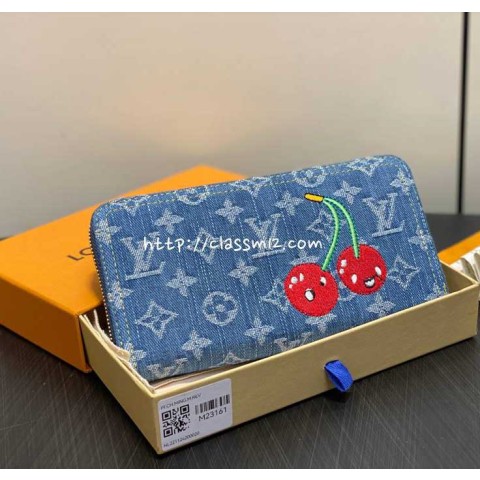 루이비통 25 한정판 M23161 TM Zippy Wallet 장지갑 E789