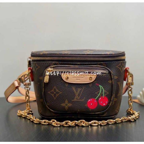 루이비통 25 한정판 ]M13449 TM Mini Bumbag 크로스백 가방 C5142