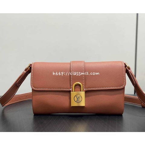 루이비통 25 한정판 M12147 Wallet On Chain 소가죽 카프스킨 크로스백 가방 C5147