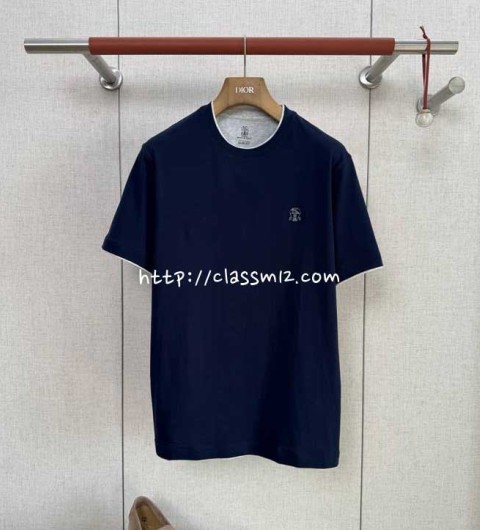 Brunello Cucinelli 25 한정판 반팔 티셔츠 A11922