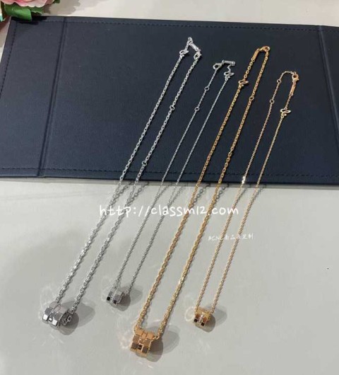 Chopard 25 한정판 ice cube 목걸이 D2715