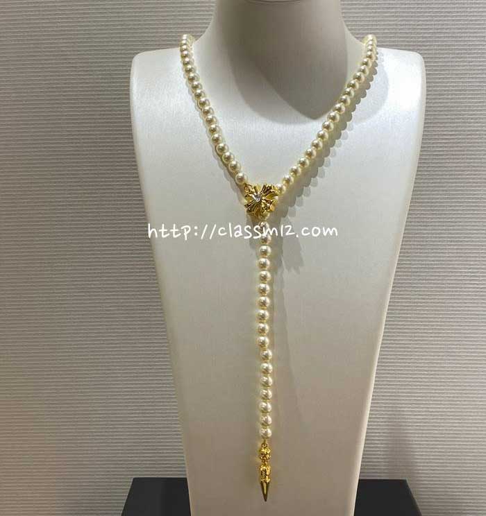 크롬하츠 25 한정판 mikimoto 목걸이 D2727