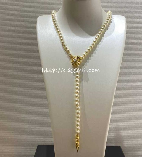 크롬하츠 25 한정판 mikimoto 목걸이 D2727