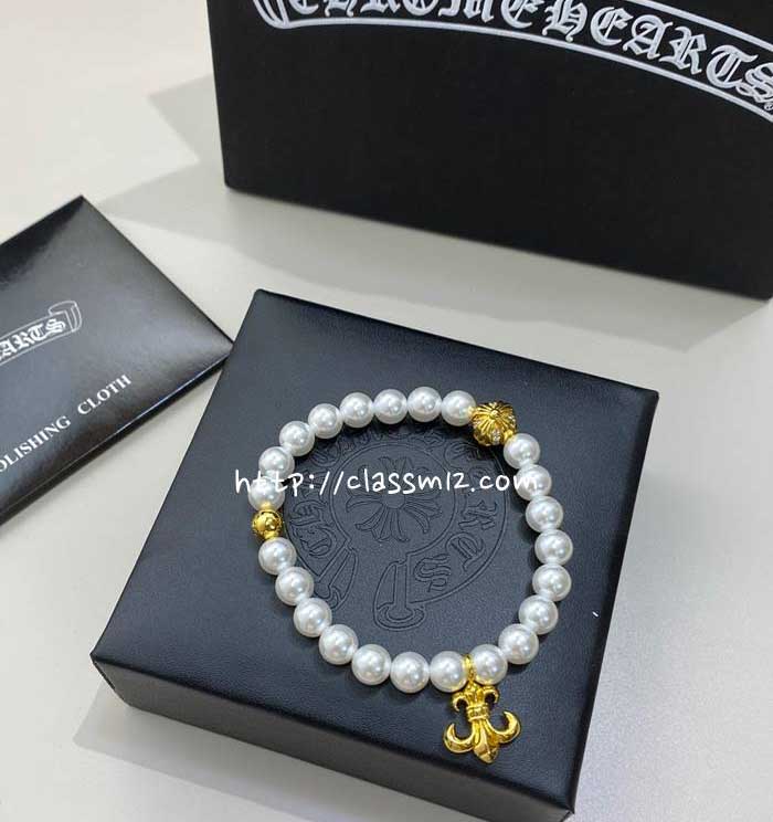 크롬하츠 25 한정판 mikimoto 팔찌 D2728