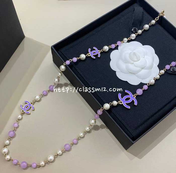 샤넬 25 한정판 목걸이 D2739
