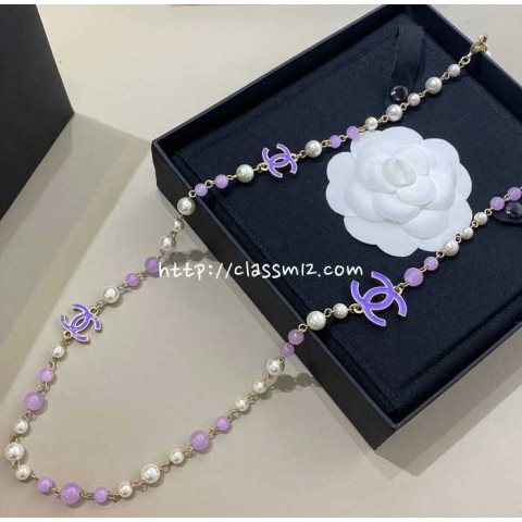 샤넬 25 한정판 목걸이 D2739