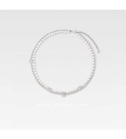 루이비통 25 한정판 PEARLS FUSION 목걸이 D2753