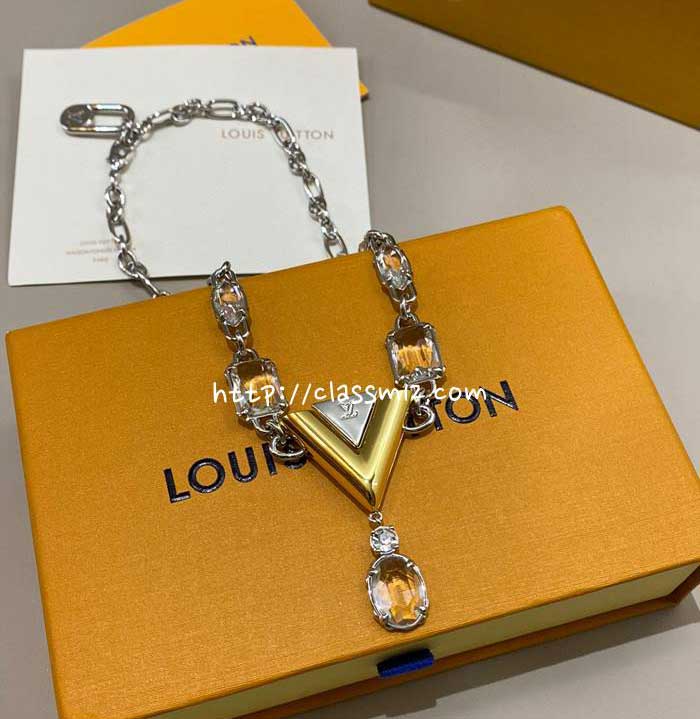 루이비통 25 한정판 V For Vuitton 목걸이 D2754