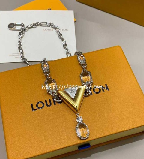 루이비통 25 한정판 V For Vuitton 목걸이 D2754