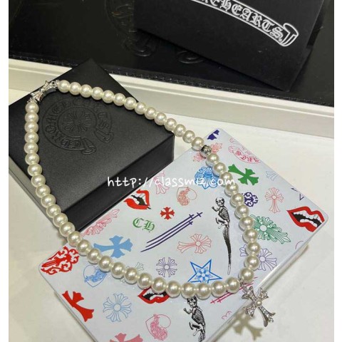 크롬하츠 25 한정판 mikimoto 목걸이 D2818