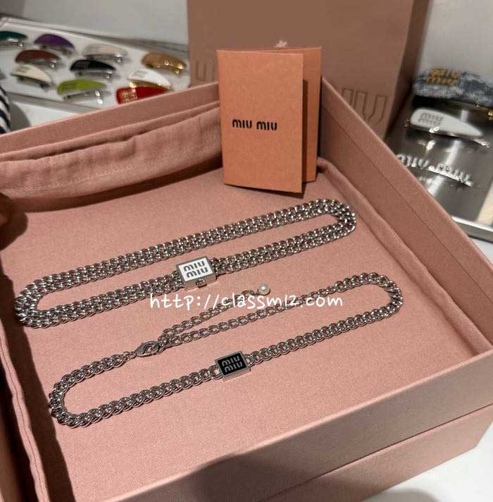 미우미우 25 한정판 choker 목걸이 D2821