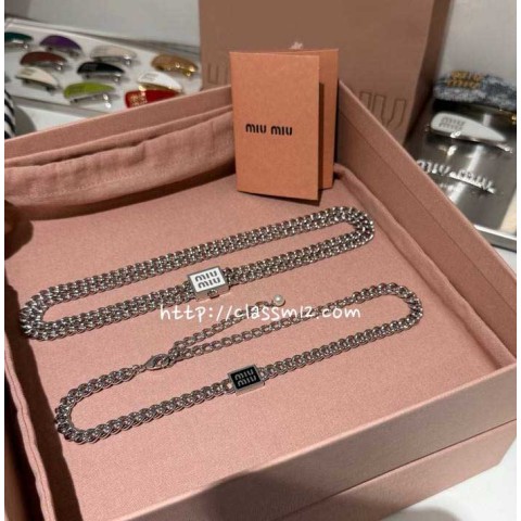 미우미우 25 한정판 choker 목걸이 D2821
