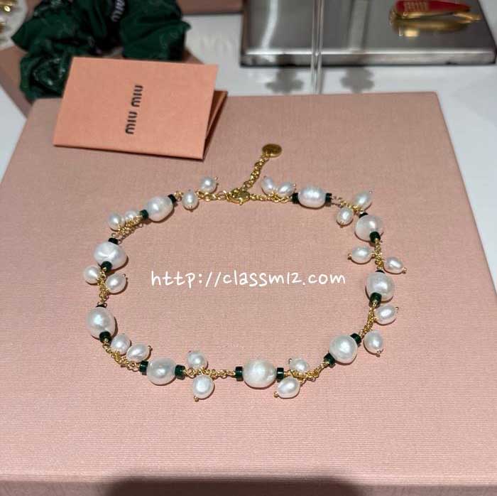 미우미우 25 한정판 choker 목걸이 D2822