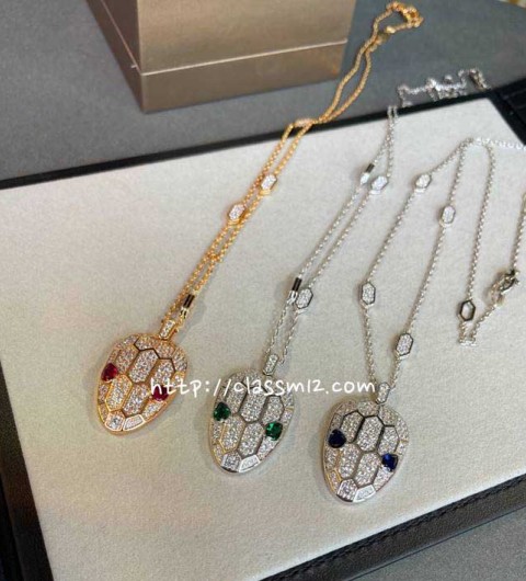 불가리 25 한정판 SERPENTI 목걸이 D2838