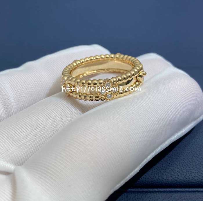 [리얼골드 18K] 반 클리프 앤 아펠 25 한정판 반지 D2883