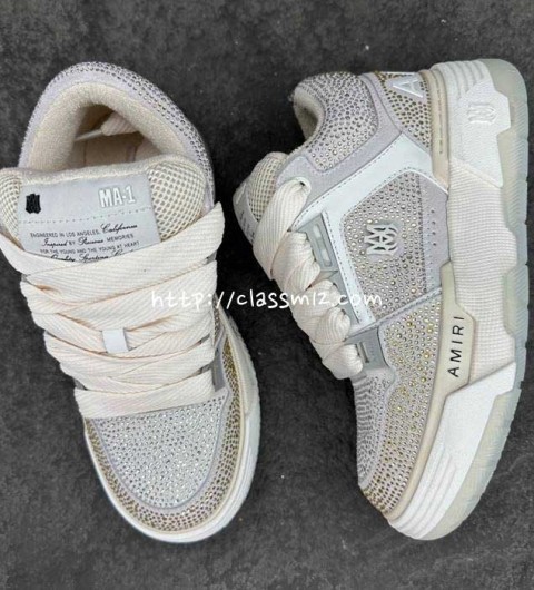 아미리 25 한정판 CRYSTAL MA-1SNEAKER 남여공용 운동화 B4356