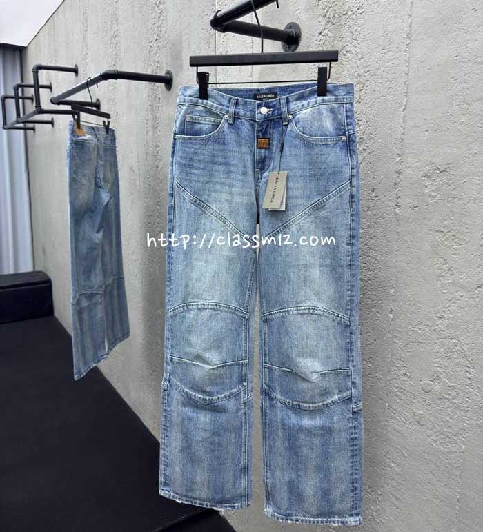 발렌시아가 25 한정판 남여공용 청바지 긴바지 A12063