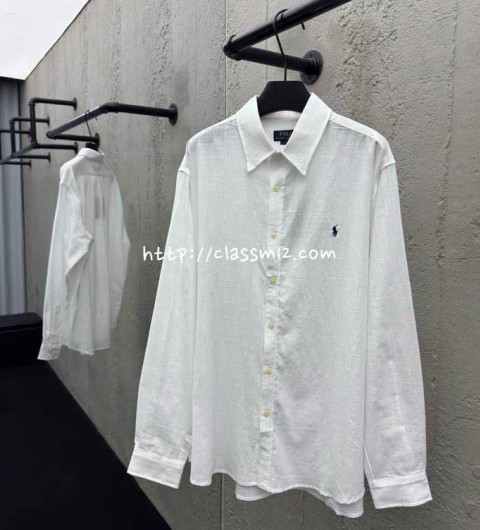 Ralph Lauren Polo 랄프로렌 폴로 25 한정판 남여공용 긴팔 셔츠 A12068