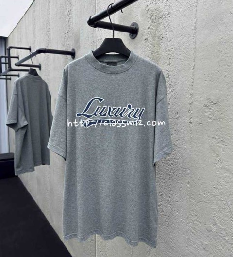 발렌시아가 25 한정판 LUXURY SCRIPT 남여공용 반팔 티셔츠 A12169