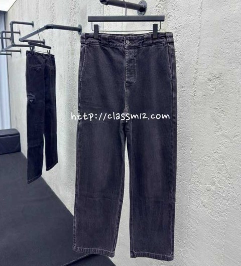 프라다 25 한정판 남여공용 청바지 긴바지 A12190